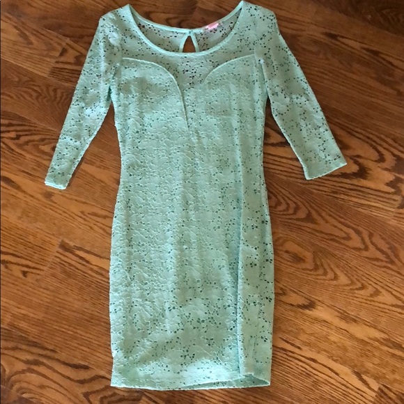 Charlotte Russe | Dresses | Green Lace Dress | Poshmark
